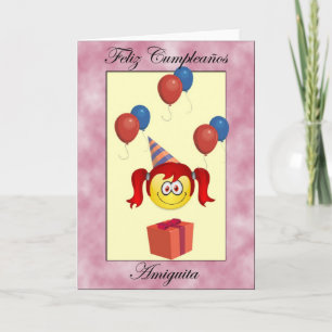 Tarjeta Feliz cumpleaños Amiguita
