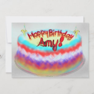 Tarjeta ¡Feliz cumpleaños Amy!