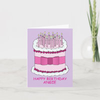 Feliz cumpleaños, Angie Cake y Velas