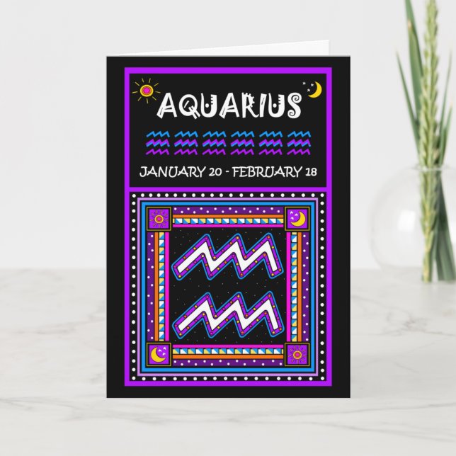 TARJETA ¡FELIZ CUMPLEAÑOS AQUARIUS! (Anverso)