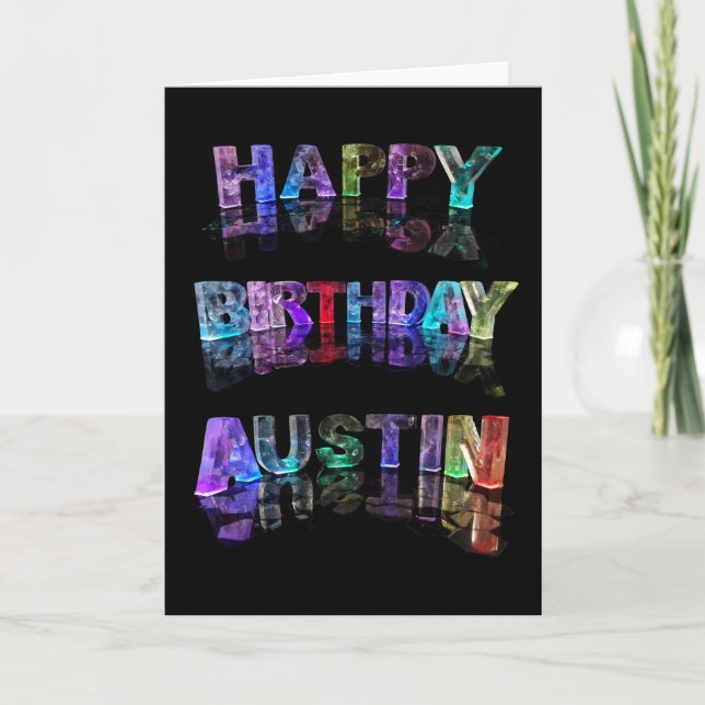 Tarjeta Feliz cumpleaños Austin Card (Anverso)