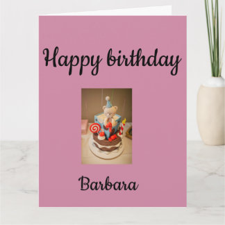 Tarjeta Feliz cumpleaños Barbara