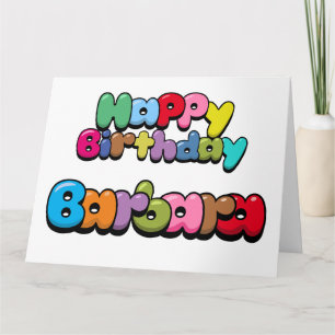 Tarjeta Feliz cumpleaños Barbara