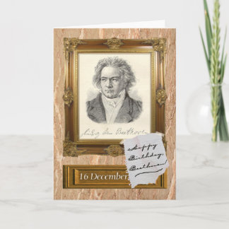 Tarjeta Feliz cumpleaños, Beethoven