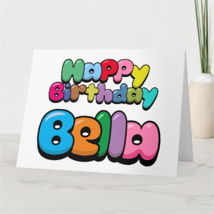 Tarjeta Feliz cumpleaños Bella