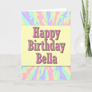 Tarjeta Feliz cumpleaños Bella