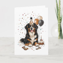 Feliz cumpleaños Bernese Mountain Dog