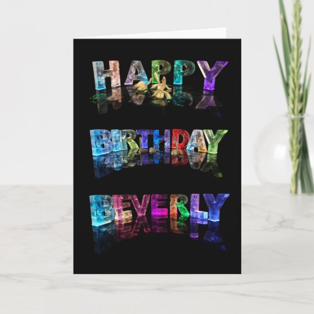 Tarjeta Feliz cumpleaños Beverly Card (Anverso)