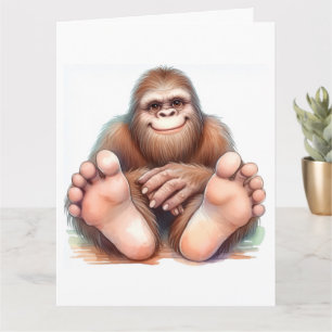 Tarjeta Feliz Cumpleaños Bigfoot
