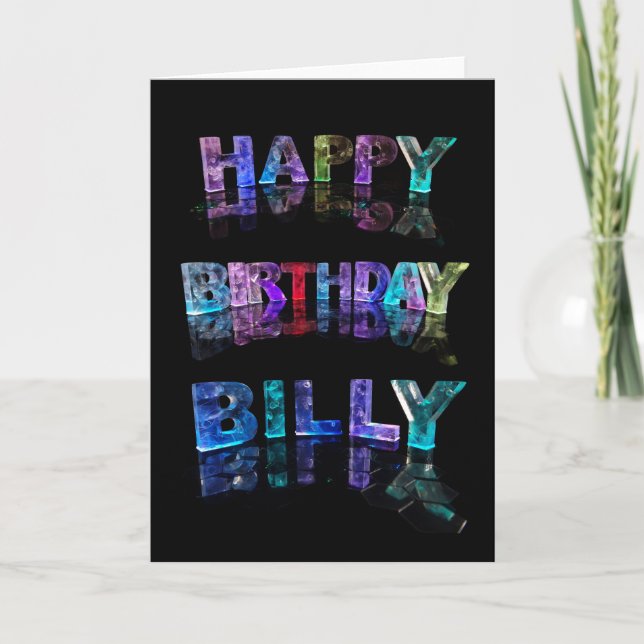 Tarjeta Feliz cumpleaños Billy Card (Anverso)