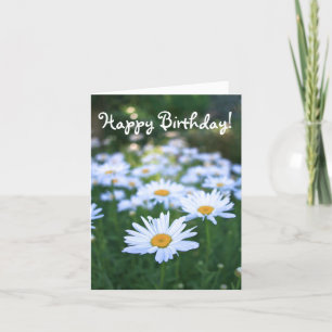 Tarjeta Feliz cumpleaños, Blank, Daisies