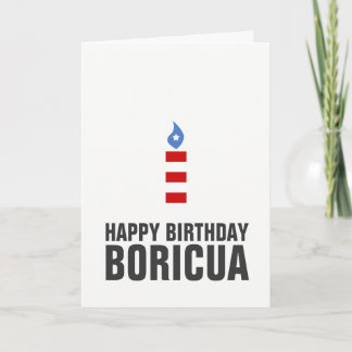 Tarjeta Feliz cumpleaños Boricua, Puerto Rico