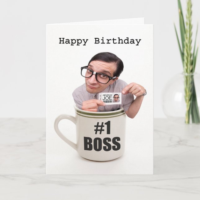 Tarjeta Feliz cumpleaños, Boss Cup de Joe (Anverso)