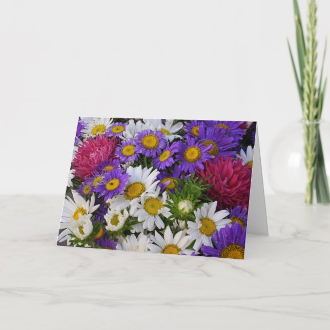 Tarjeta Feliz cumpleaños Bouquet (Anverso)