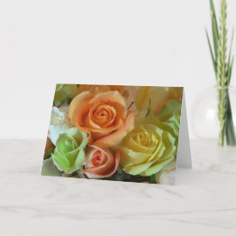 Tarjeta Feliz cumpleaños - Bouquet de Rosas