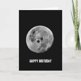 Tarjeta Feliz cumpleaños Bowler Bowler Bowling Moon Funny