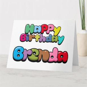 Tarjeta Feliz cumpleaños Brenda