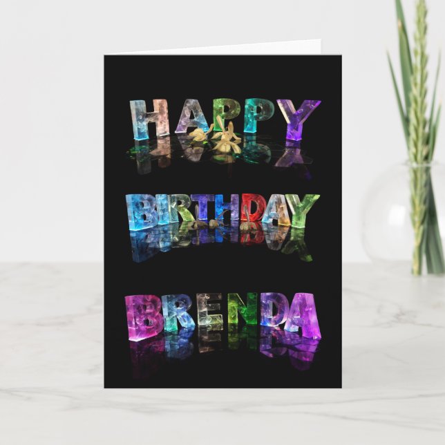 Tarjeta Feliz cumpleaños Brenda Card (Anverso)