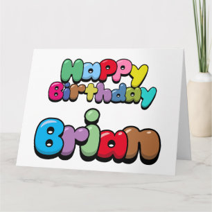 Tarjeta Feliz cumpleaños Brian