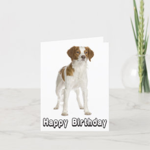 Tarjeta Feliz cumpleaños, Brittany Spaniel Puppy Dog Card