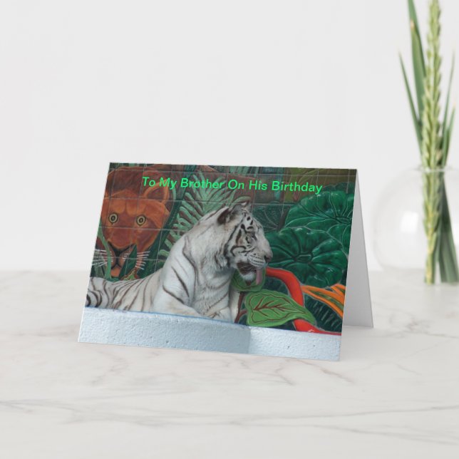 Tarjeta Feliz cumpleaños Brother (Anverso)