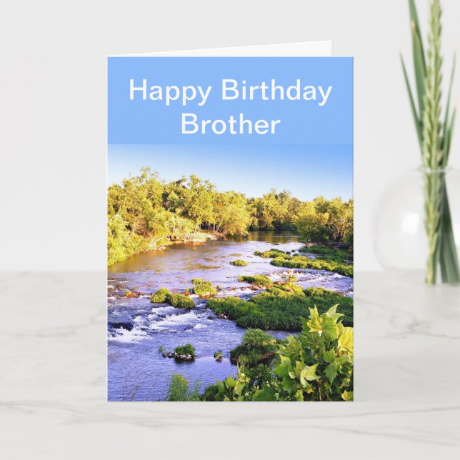 Tarjeta Feliz cumpleaños Brother Shoal Creek Missouri Card (Anverso)