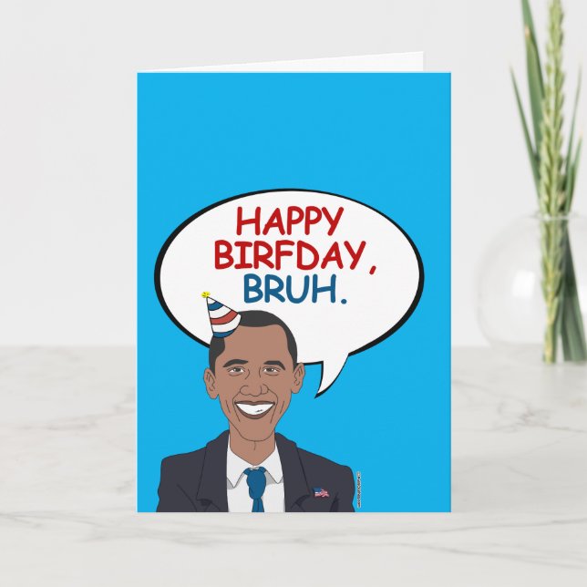 Tarjeta Feliz cumpleaños, Bruh (Anverso)