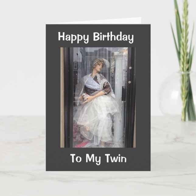 TARJETA FELIZ CUMPLEAÑOS BUDDDY DE COMPRAS DE TWIN / FAV (Anverso)