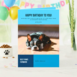 Tarjeta Feliz cumpleaños Bulldog francés