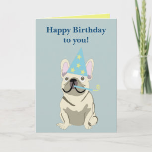 Tarjeta ¡Feliz cumpleaños! Bulldog Francés