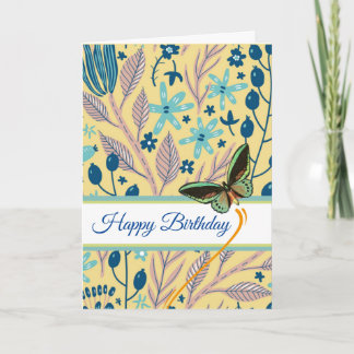 Tarjeta Feliz cumpleaños Butterfly Dreams Take Flight