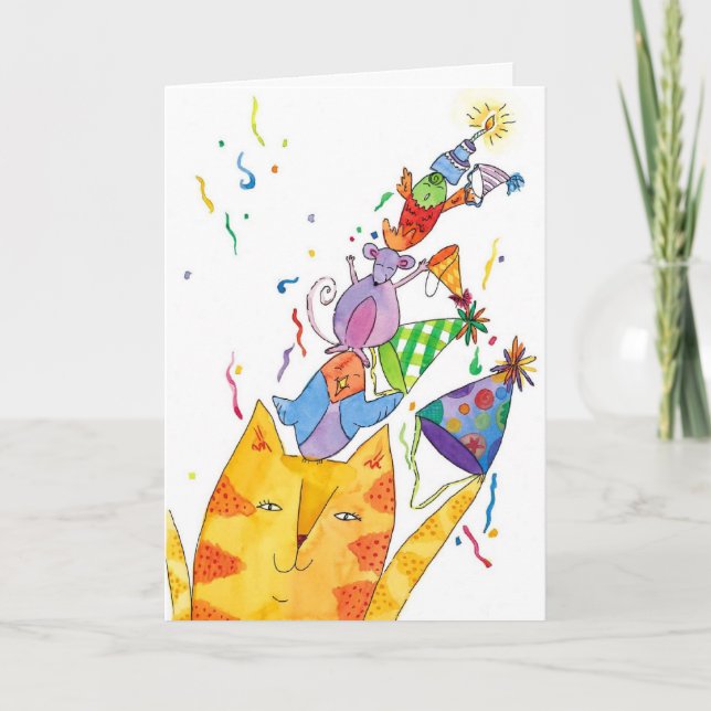 Tarjeta feliz cumpleaños cada uno (Anverso)