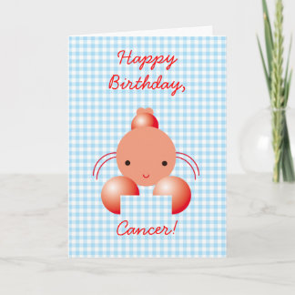 Tarjeta ¡Feliz cumpleaños, cáncer!