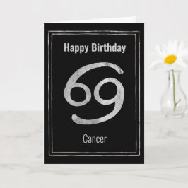 Tarjeta Feliz cumpleaños Cáncer de zodiac estrella de sign