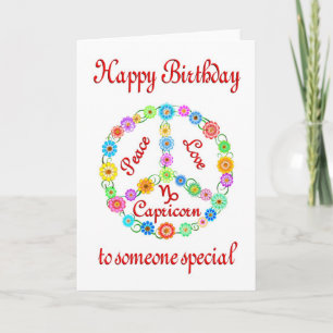 Tarjeta Feliz cumpleaños Capricorn