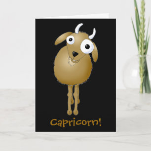 Tarjeta ¡Feliz cumpleaños, Capricornio!