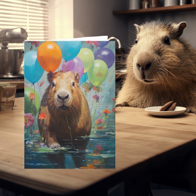 Tarjeta Feliz cumpleaños, Capybara (Subido por el creador)