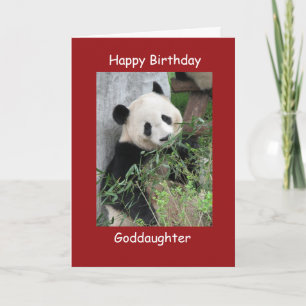 Tarjeta Feliz Cumpleaños Card Gigante Panda Godgirl