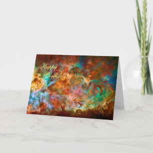 Tarjeta Feliz cumpleaños - Carina Nebula en Argo Navis