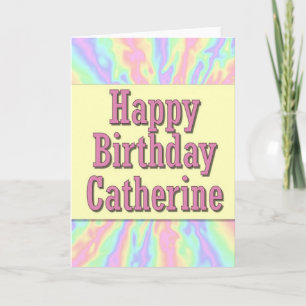 Tarjeta Feliz cumpleaños Catherine