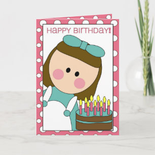 Tarjeta feliz cumpleaños (chica)
