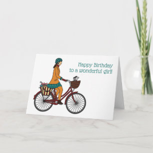 Tarjeta Feliz cumpleaños Chica 1