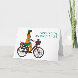 Tarjeta Feliz cumpleaños Chica 1