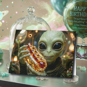 Tarjeta Feliz Cumpleaños   Chiste Divertido de Alien