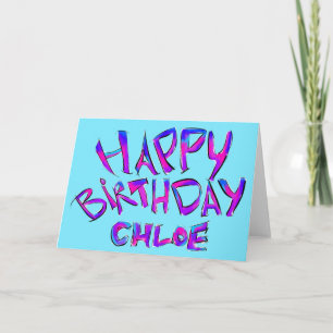Tarjeta Feliz cumpleaños - Chloe