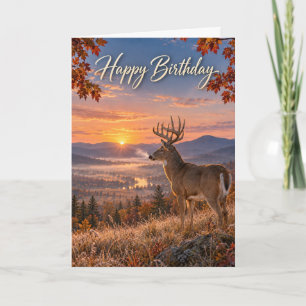 Tarjeta Feliz Cumpleaños Ciervo