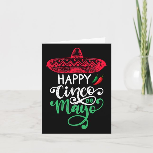 Tarjeta Feliz Cumpleaños Cinco De Mayo Para Mí 5 De Mayo V (Anverso)