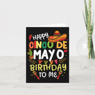 Tarjeta Feliz Cumpleaños Cinco De Mayo Para Mí Los Mexican