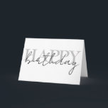 Tarjeta Feliz cumpleaños colorido simple<br><div class="desc">Este diseño se puede personalizar eligiendo la opción Editar diseño. También puede transferir a otros artículos. Póngase en contacto conmigo en colorflowcreations@gmail.com o utilice la opción de chat en la parte superior de la página si desea tener este diseño en otro producto o necesita ayuda. Ver más de mis diseños...</div>