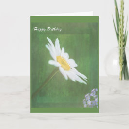 Tarjeta Feliz cumpleaños con flores encantadoras.